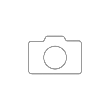 Gray camera sketch with lens on white background.